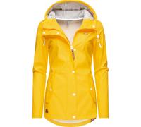 Regenjacke RAGWEAR "YM-Marge", Damen, Gr. XL (42), gelb (dottergelb), Obermaterial: 100% Polyester, tailliert Po-bedeckend, Ärmel ohne Ärmelschlitz normaler Saum, Jacken Regenjacke, stylische Übergang