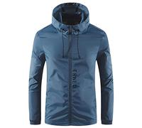 Regenjacke Sommer Herren - Softshelljacke Herren Wasserdicht Atmungsaktiv Leicht Winddicht Regenjacke Windbreaker Jacke Fahrradjacke Sommer Regenponcho Softshelljacke Mit Kapuze 3XL 3Xl Dünn 4Xl