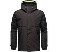 Regenjacke STONE HARBOUR "Zanjaar", Herren, Gr. L (52), schwarz, Obermaterial: 100% Nylon; Innenfutter: 100% Polyester; Ärmelfutter: 100% Polyester, gerade Po-bedeckend, hoch geschlossener Ausschnitt,