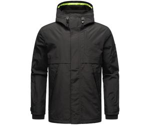 Regenjacke STONE HARBOUR "Zanjaar", Herren, Gr. XL (54), schwarz, Obermaterial: 100% Nylon. Innenfutter: 100% Polyester. Ärmelfutter: 100% Polyester, gerade Po-bedeckend, hoch geschlossener Ausschnitt