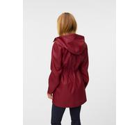 Regenjacke VERO MODA "VMMALOU COATED JACKET", Damen, Gr. L, rot (biking rot), Web, Obermaterial: 100% Polyester, unifarben, Po-bedeckend, Jacken Regenjacke, wasserabweisende Beschichtung (42386569-L)