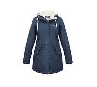 Regenliebe Damen Regenmantel Friesennerz mit Teddyfleece gefüttert, Größe:36, Farbe:navy