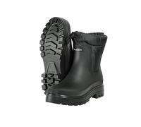 Regenliebe Damen Regenstiefel Cozy schwarz Halbschaft Gummistiefel Feel Good warm gefüttert, Größe:39 EU, Farbe:schwarz