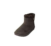 Regenliebe Mädchen Damen Gummistiefel Hamburg gefüttert braun kurz Winterstiefel, Farbe:braun, Größe:36 EU