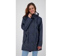 Regenmantel ANKERGLUT "Friesennerz ankergluttraum WMN", Damen, Gr. 36 (S), blau (navy), Obermaterial: 100% Polyurethan; Futter: 100% Polyester, mit Druckknopf, Mäntel, auch in Großen Größen erhältlich