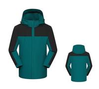 Regenmantel Damen Lang Wasserdicht Regenjacke Trenchcoat mit Taschen Windbreaker Leicht Regenponcho Packbare Funktionsjacke Raincoat Wandermäntel outdoor regenjacke damen Winterjacke Turquoise XXL