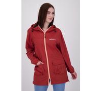 Regenmantel DEPROC ACTIVE "ROBSON LONG WOMEN", Damen, Gr. 36/38 (M), rot, 100% Polyester, mit innenliegendem Gummizug, Mäntel, auch in Großen Größen erhältlich (91389525-38) rot