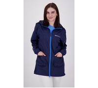 Regenmantel DEPROC ACTIVE "ROBSON LONG WOMEN", Damen, Gr. 40 (M), blau (navy), 100% Polyester, mit innenliegendem Gummizug, Mäntel, auch in Großen Größen erhältlich (62985606-40) navy