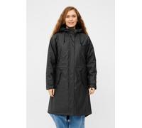 Regenmantel DERBE "Friese Tildaholm glitter", Damen, Gr. 44, schwarz (jet schwarz, glitter), Obermaterial: 100% Polyester. Futter: 100% Polyester, Mäntel, Wasserabweisend, winddicht, Glitzer (52246666