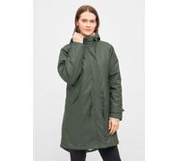 Regenmantel DERBE "Tidaholm", Damen, Gr. 44, grün (oliv), Obermaterial: 100% Polyester. Futter: 100% Polyester, Mäntel, Wasserabweisend, winddicht, Teddylining (58804248-44) oliv