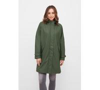 Regenmantel DERBE "Traveby_plain", Damen, Gr. 38, grün (olive), Obermaterial: 100% Polyester; Futter: 100% Polyester, Mäntel, wasserabweisend, winddicht, Kapuze (53365363-38) olive