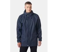 Regenmantel HELLY HANSEN "MOSS RAIN COAT", Herren, Gr. S, navy, Obermaterial: 100% Polyurethan, hüftbedeckend, Mäntel, mit wasserfester Helox+-PU-Gewebetechnologie, mit Pattentaschen (43244547-S) navy