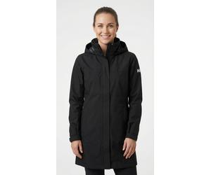 Regenmantel HELLY HANSEN "W ADEN LONG COAT", Damen, Gr. XXL, schwarz, Obermaterial: 100% Polyester. Futter: 100% Polyester, Mäntel, mit wasserdichter Technologie, atmungsaktiv, winddicht (24861629-XXL