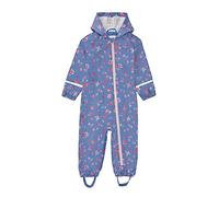 Regenmantel Kinder Wasserdicht Baby Jungen Mädchen Regenjacke Winddicht Leicht Reflektierender Streifen Regenschutz Ein Stück Unisex ReißVerschluss Kinder Regenanzug Blume 2-4 Jahre