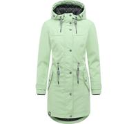 Regenjacke PEAK TIME "L60042", Damen, Gr. M (38), grün (hellgrün), Obermaterial: 100% Polyurethan. Futter 1: 100% Polyester. Futter 2: 60% Baumwolle, 40% Polyester. Wattierung: 100% Polyester, taillie