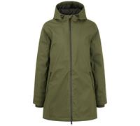 Regenmantel OXMO "Regenjacke OXJanina", Damen, Gr. L, grün (deep depths), Obermaterial: 100% Polyurethan PU., Mäntel (24250164-L) deep depths