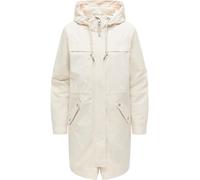 Regenmantel RAGWEAR "Ximenna", Damen, Gr. L (40), ecru, Obermaterial: 100% Polyester. Innenfutter: 100% Polyester, gerade ca. Mitte Oberschenkel, hoch geschlossener Ausschnitt, mit Knopf,Ärmel mit Ärm