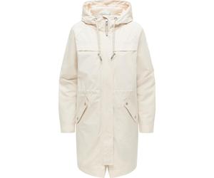 Regenmantel RAGWEAR "Ximenna", Damen, Gr. S (36), ecru, Obermaterial: 100% Polyester. Innenfutter: 100% Polyester, gerade ca. Mitte Oberschenkel, hoch geschlossener Ausschnitt, mit Knopf,Ärmel mit Ärm