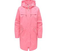 Regenmantel RAGWEAR "Ximenna", Damen, Gr. XXL (44), pink, Obermaterial: 100% Polyester. Innenfutter: 100% Polyester, gerade ca. Mitte Oberschenkel, hoch geschlossener Ausschnitt, mit Knopf,Ärmel mit Ä