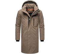 Regenmantel STONE HARBOUR "Xandroo XX", Herren, Gr. XXXL (58), braun, Obermaterial: 100% Polyester, Innenfutter: 100% Polyester, Wattierung: 100% Polyester, Ärmelfutter: 100% Polyester, gerade ca. Mit