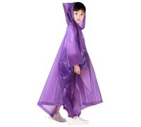 Regenponcho für Kinder, Wiederverwendbar EVA Kinder Regenmantel mit Kapuze, für Mädchen Jungen, für Outdoor Radfahren Wandern Camping