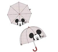 Regenschirm aus Polyester, transparent, Mickey Mouse Disney, 65 cm, rot, Mediana