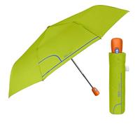 Regenschirm Damen Automatik Auf Zu mit 2 Farben - Frauen Taschenschirm Sturmfest Windischer - Reise Mini Regen Schirm Klein Taschenregenschirm - Durchmesser 98 cm - Perletti (Grasgrün)