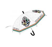 Regenschirm für Kinder 74cm Durchmesser Motiv: Hogwarts | Transparent