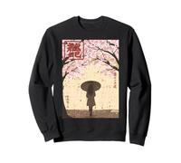 Regenschirm für Mädchen, Kirschblüten, japanische Kunst, Damen, Kinder Sweatshirt