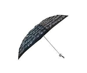 Regenschirm klein, schwarz mit Noten