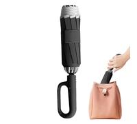 Regenschirm mit Ringschnalle, automatischer Regenschirm mit Ringschnalle, stabiler Regenschirm, reflektierender Sicherheitsstreifen, kompakter Reiseschirm, unzerbrechlich, winddicht,