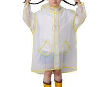 -Regenschirm Niedlicher Cartoon Baby Transparenter Eva Regenmantel Modisch Verpackt Für Kleinkinder Winddicht (Yellow, S)