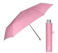 Regenschirm UV Block Schutz für Damen Mädchen - Super Kompakt Taschenschirm Silber - Minischirm Reise Schirm Windproof Leicht Bunt Stabil - Durchmesser 91 cm - Perletti Trend (Pastellgelb)