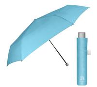 Regenschirm UV Block Schutz für Damen Mädchen - Super Kompakt Taschenschirm Silber - Minischirm Reise Schirm Windproof Leicht Bunt Stabil - Durchmesser 91 cm - Perletti Trend (Pastellgelb)