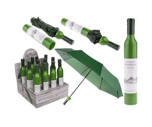 Regenschirm »Weißweinflasche«.