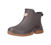 Regenschuhe, Kurze Stiefeletten, japanische Outdoor-Schuhe, Slipper, Küchenclogs (Grey-D, 42)