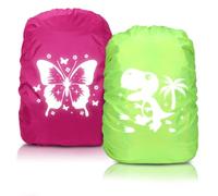 Regenschutz Rucksack, 20L Regenschutz für Rucksäcke mit Reflexstreifen, Regenschutz Schulranzen, Reflektierender Rucksack Überzug Wasserdicht, Backpack Rain Cover für Wandern, Camping, Radfahren