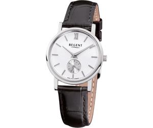 REGENT 12110969 Unisex Armbanduhr Linearis F-500 mit Lederarmband