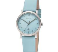 REGENT Flache Damenuhr Titan 30 mm 5 ATM Quarz Analog Pastellblau 3268.90.14