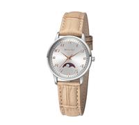 REGENT Damen Armbanduhr Analog Lederarmband Hellbraun UR2112551 Analoguhr
