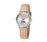 REGENT Damen Armbanduhr Analog Lederarmband Hellbraun UR2112551 Analoguhr