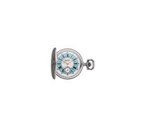 Regent Taschenuhr P724-19467740, (Set, 2-tlg., mit dazu passender Kette), silberfarben