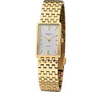 Regent Damen Armbanduhr aus Edelstahl in der Farbe Gold-Weiß 20mm x 29mm, Wasserdichtigkeit: 5Bar, 12290507