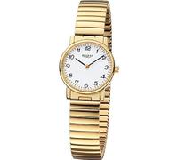 REGENT Damen Armbanduhr Analog Edelstahlarmband Gold URF1243 Analoguhr