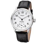 Regent Uhren 11020048 Herrenuhr Handaufzug mit Lederband