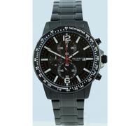 REGENT Herren Armbanduhr Chronograph Metallarmband dunkelgrau UR1152509 Chronograph