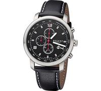 Regent Herrenuhr Chrono Stahl Lederband GM-2108