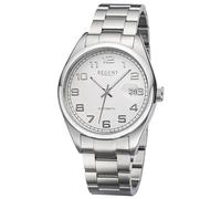 REGENT Automatik Herrenuhr, Edelstahl, Zifferblatt grau, 10 Bar, ⌀41mm F-1643