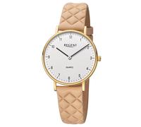 REGENT Damenuhr Quarz Beige/Goldfarben BA-854
