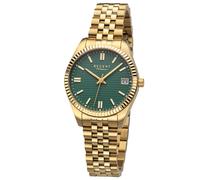 REGENT Damenuhr Quarz Goldfarben/Grün BA-878